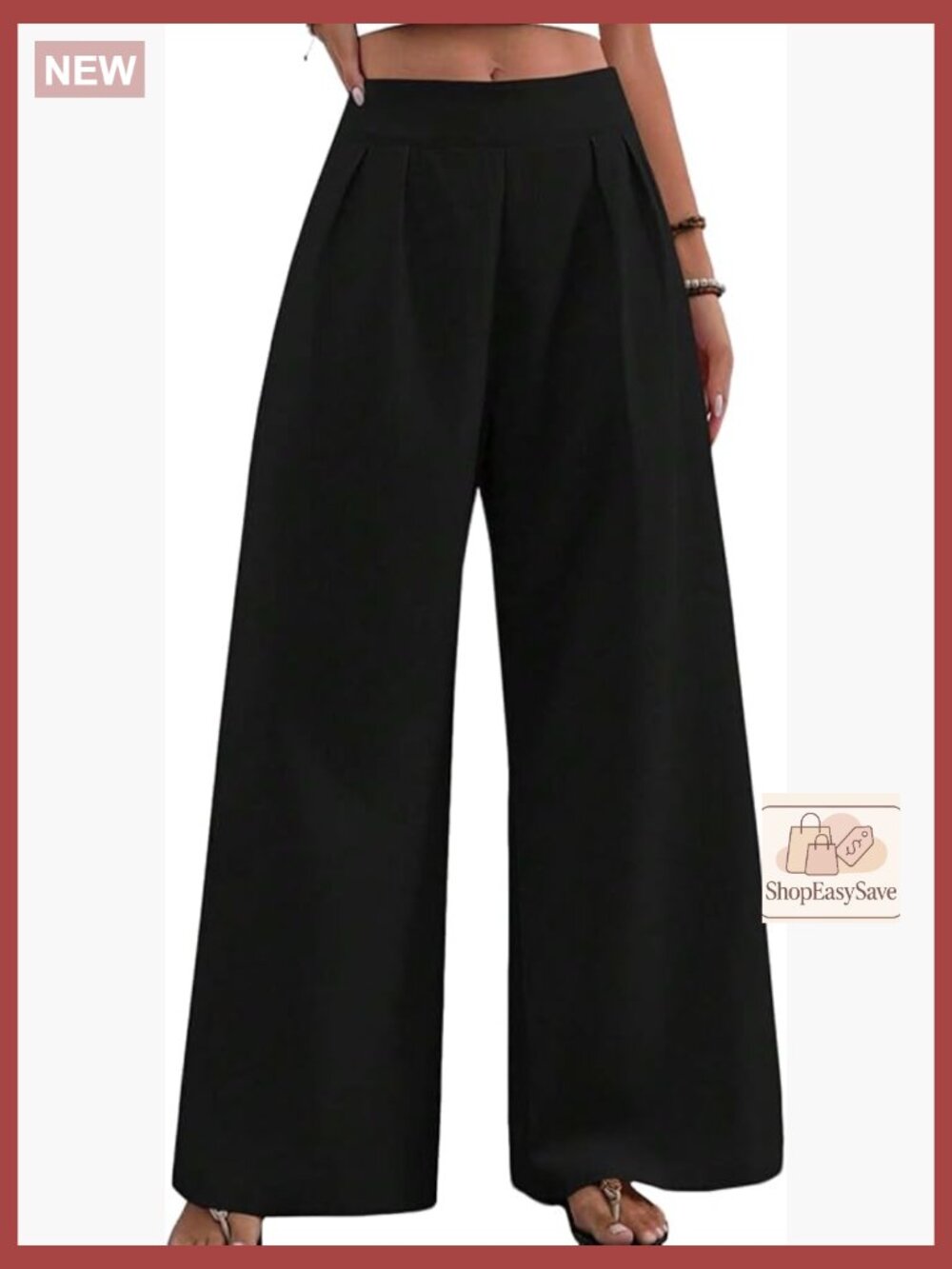 Elegant Palazzo Pants High Waisted Wide Leg Trousers Formal Evening Business